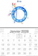 Calendrier astrologique mural 2026