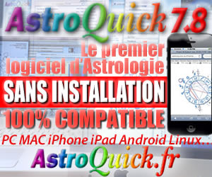 Logiciel d'Astrologie AstroQuick Mac PC WEB...