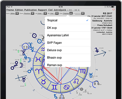 theme astrologique ipad apple astrologie