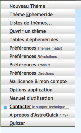 logiciel d'astrologie aide et support_technique AstroQuick 7.8