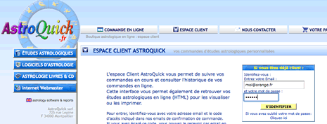 espace client astro