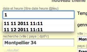 fenetre astroquick autocompletion date