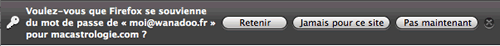 firefox retenir password