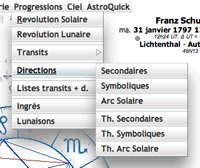 menu transits plantaires