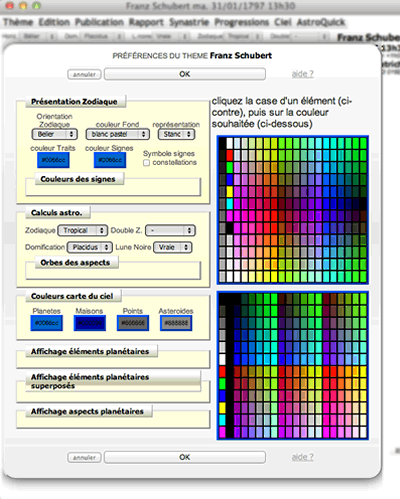 theme stral preferences carte du ciel